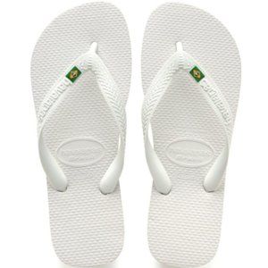 MEN'S BRAZIL FLIP FLOPS WHITE 13